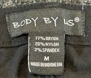 Body By Us Black Casual Stretch Slim Fit Pants Size M